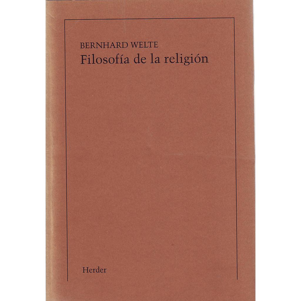 Filosofía de la religión