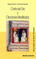 Carta de oro y Oraciones Meditadas