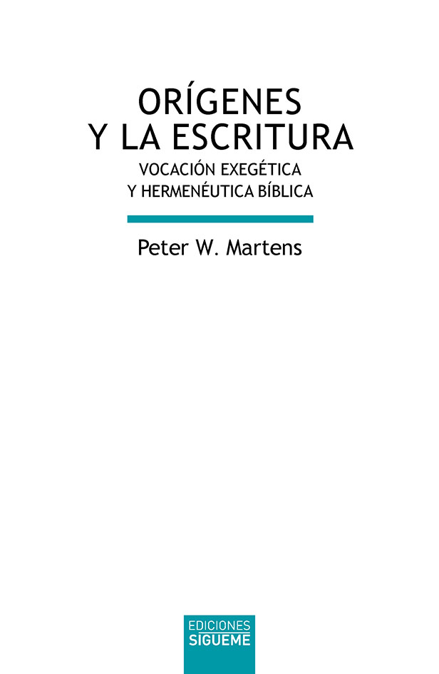 Orígenes y la Escritura