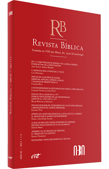 Revista Bíblica 2021/1-2 - Año 83