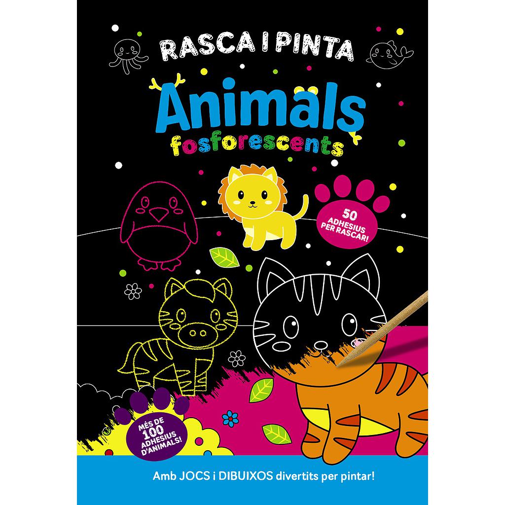 Rasca i pinta animals fosforescents