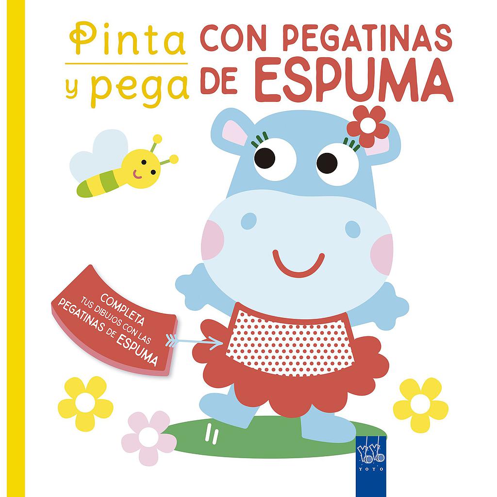 Pinta y pega con pegatinas de espuma. Amarillo