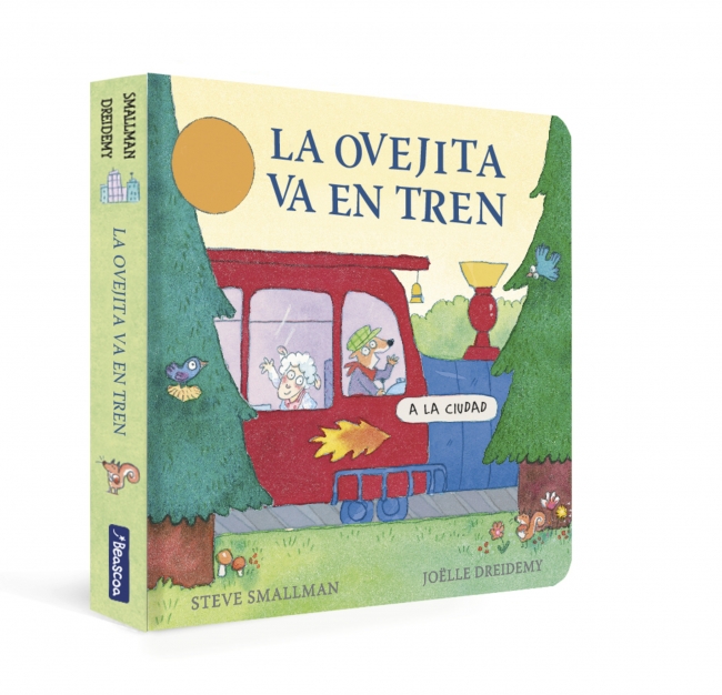 La ovejita va en tren (La ovejita que vino a cenar. Libro de cartón)