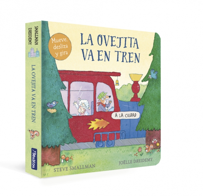 La ovejita va en tren (La ovejita que vino a cenar. Libro de cartón)