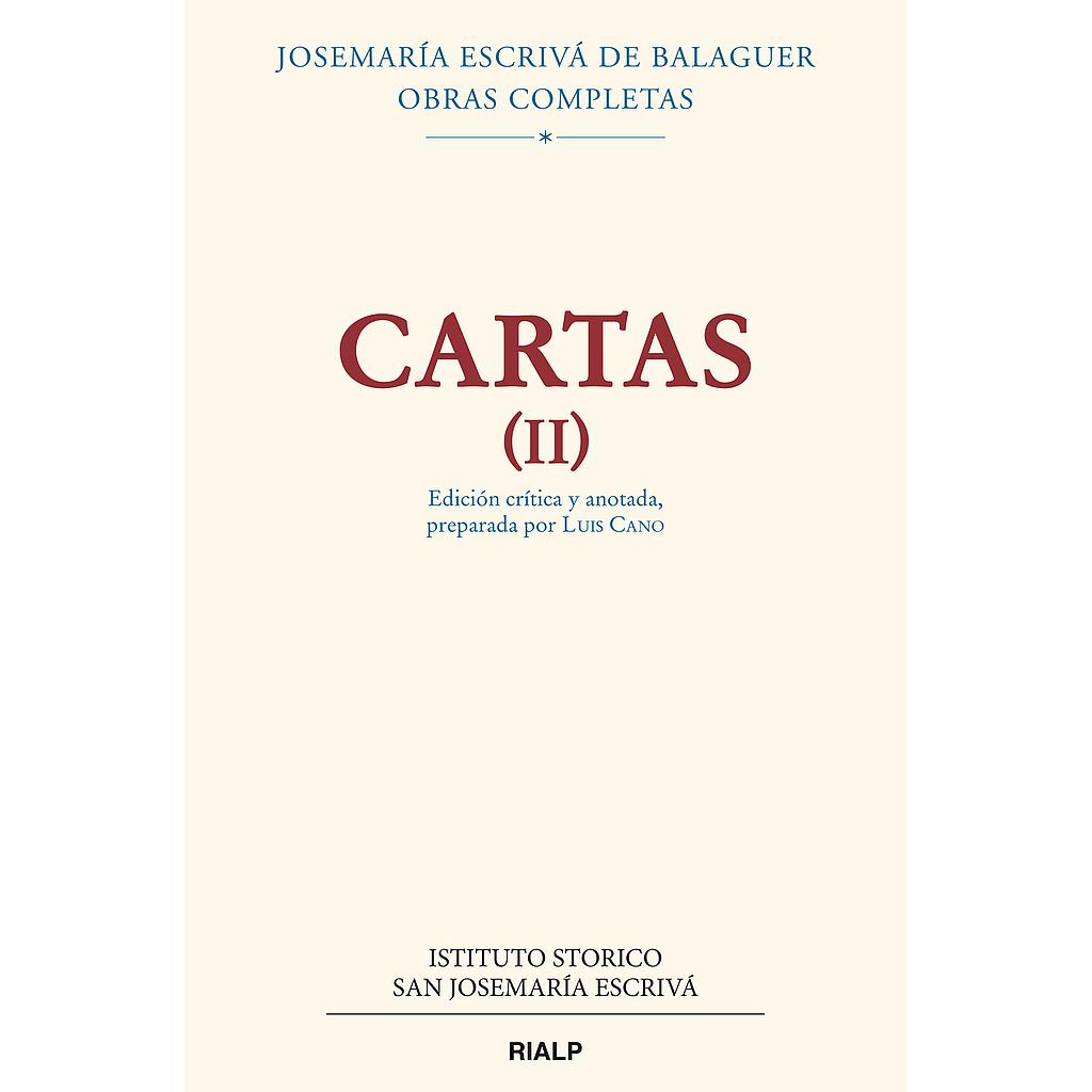 Cartas II (Edición crítico-histórica)