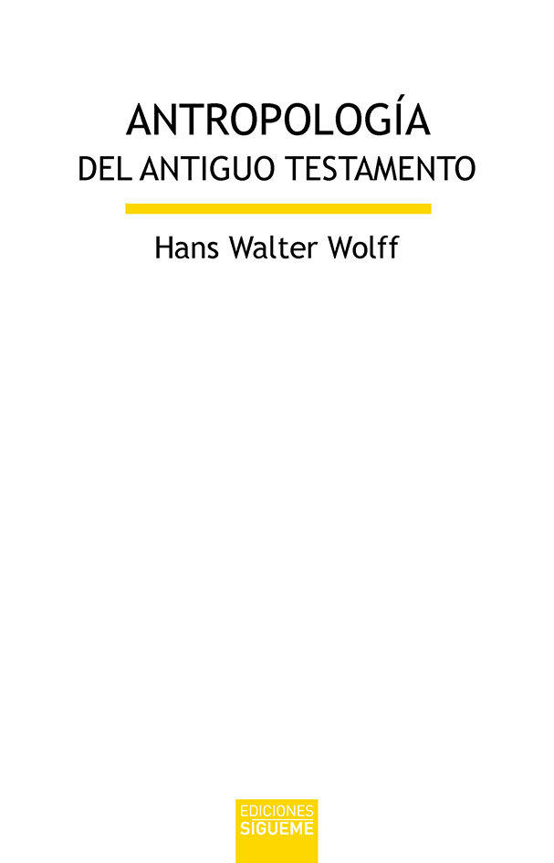 Antropología del Antiguo Testamento