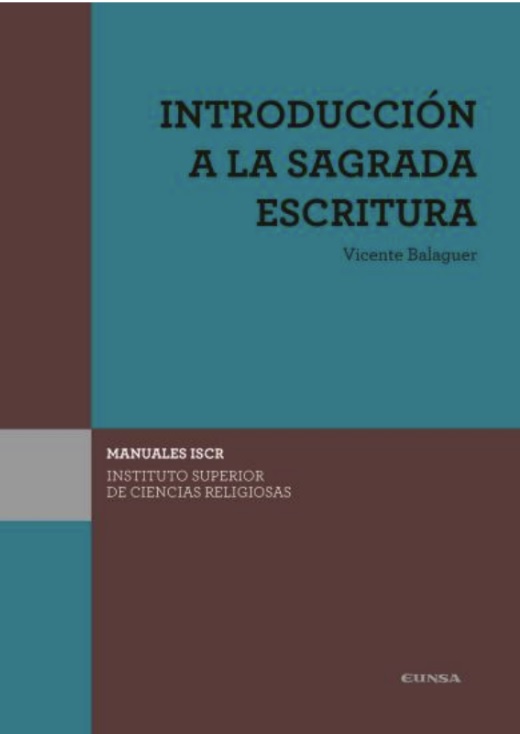 Introducción a la sagrada escritura