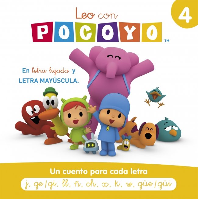 Pocoyó. Lectoescritura - Leo con Pocoyó. Un cuento para cada letra: j, ge/gi, ll, ñ, ch, x, k, w, güe/güi