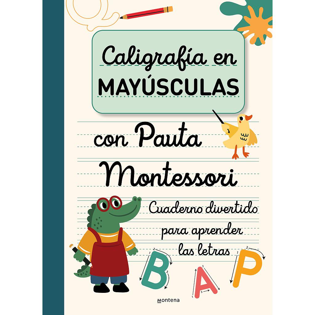 Caligrafía en MAYÚSCULAS con pauta Montessori