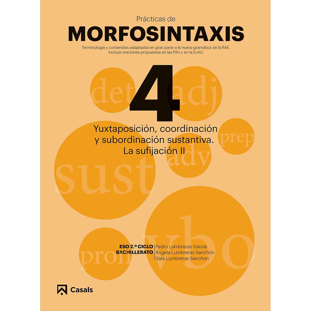 Pràcticas Morfosintaxis 4 Yuxtaposición, coordinación y subordinación sustantiva. La sufijación II