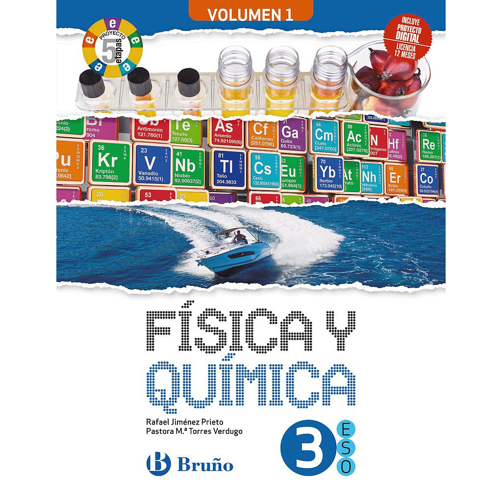 Física y Química 3 ESO 3 volúmenes Proyecto 5 etapas