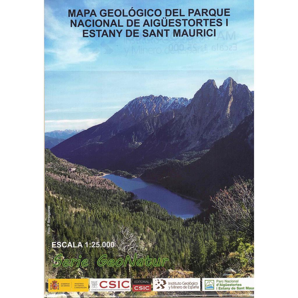 Mapa geológico del Parque Nacional de Aigüestortes i Estany de Sant Maurici