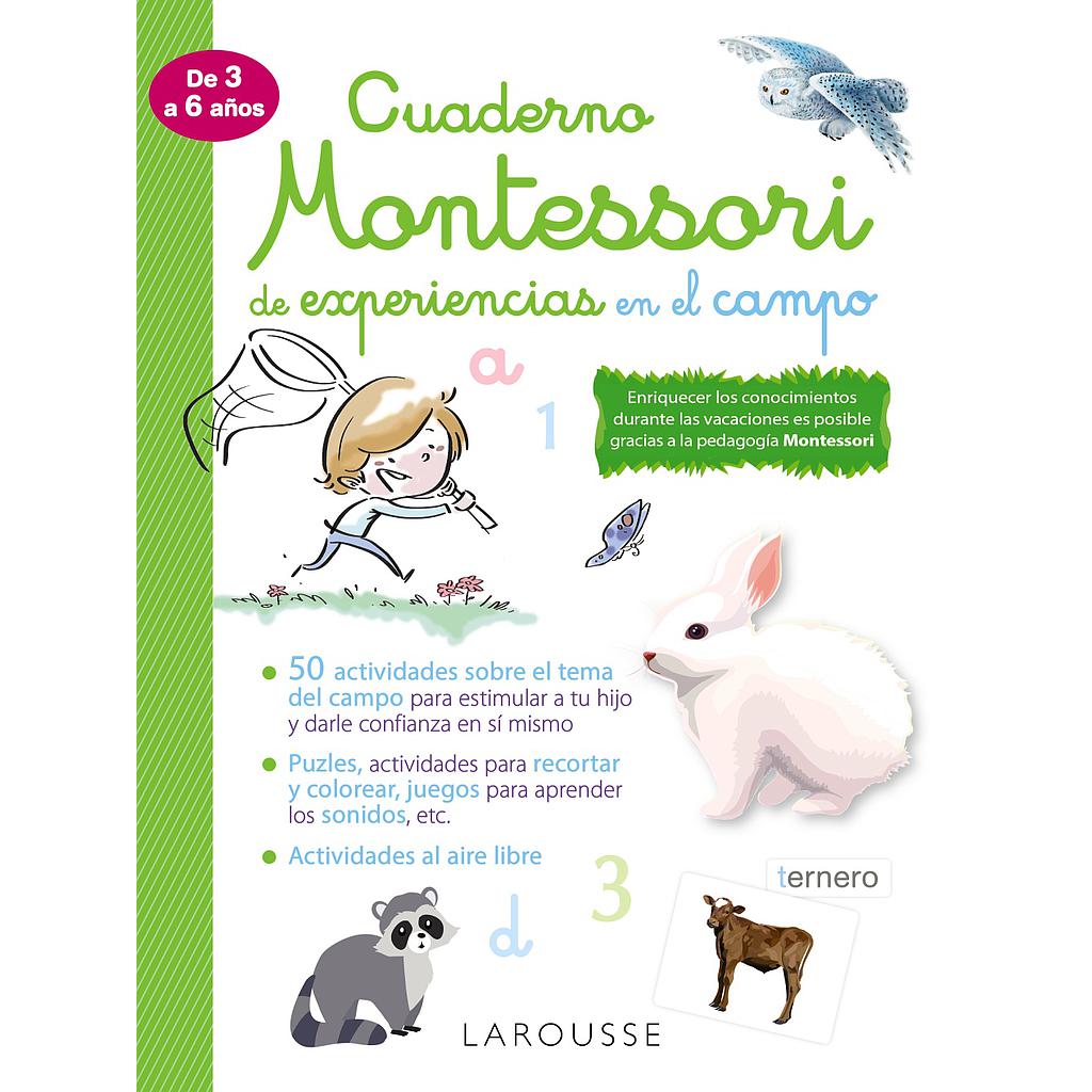 Cuaderno Montessori de experiencias en el campo