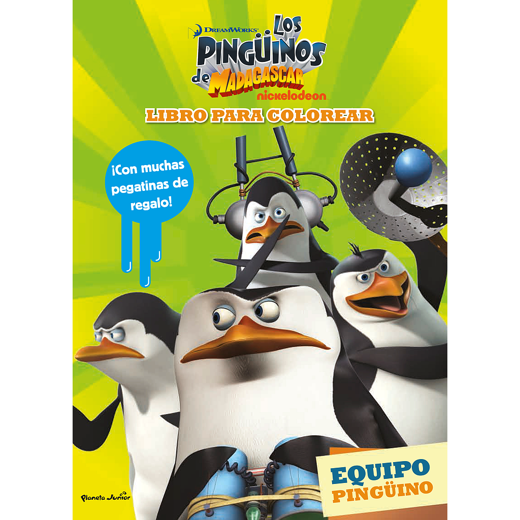 Los pingüinos de Madagascar. Libro para colorear