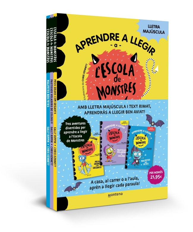 Aprendre a llegir a l'Escola de Monstres - Pack amb els llibres 4, 5 i 6