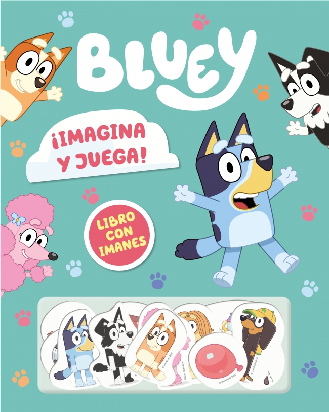 Bluey. Libro juguete - ¡Imagina y juega! Libro con imanes