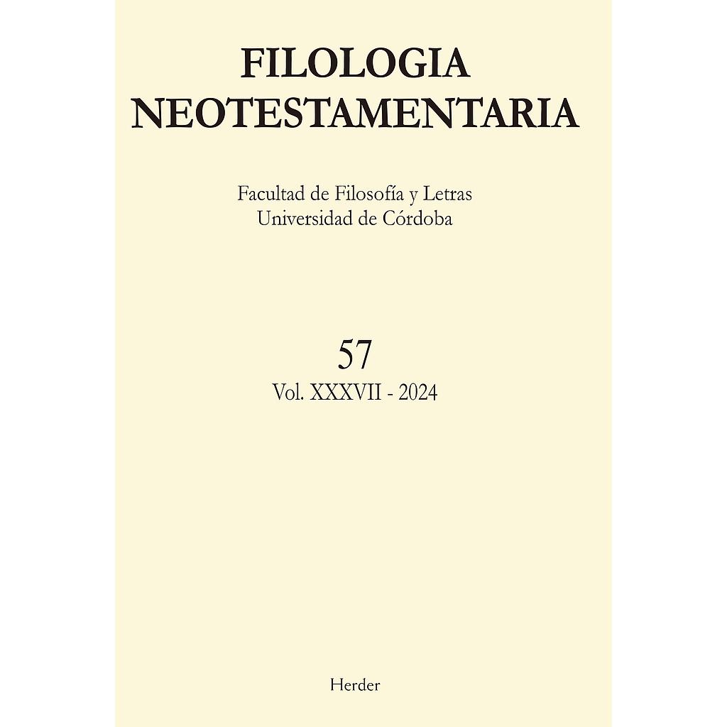 Filología Neotestamentaria - Nº 57