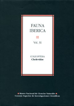 Fauna ibérica. Vol. 31. Coleoptera: Cholevidae