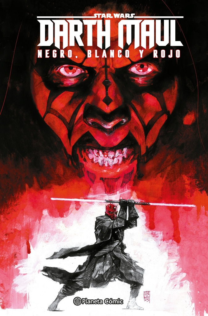 Star Wars Darth Maul: Blanco, negro y rojo