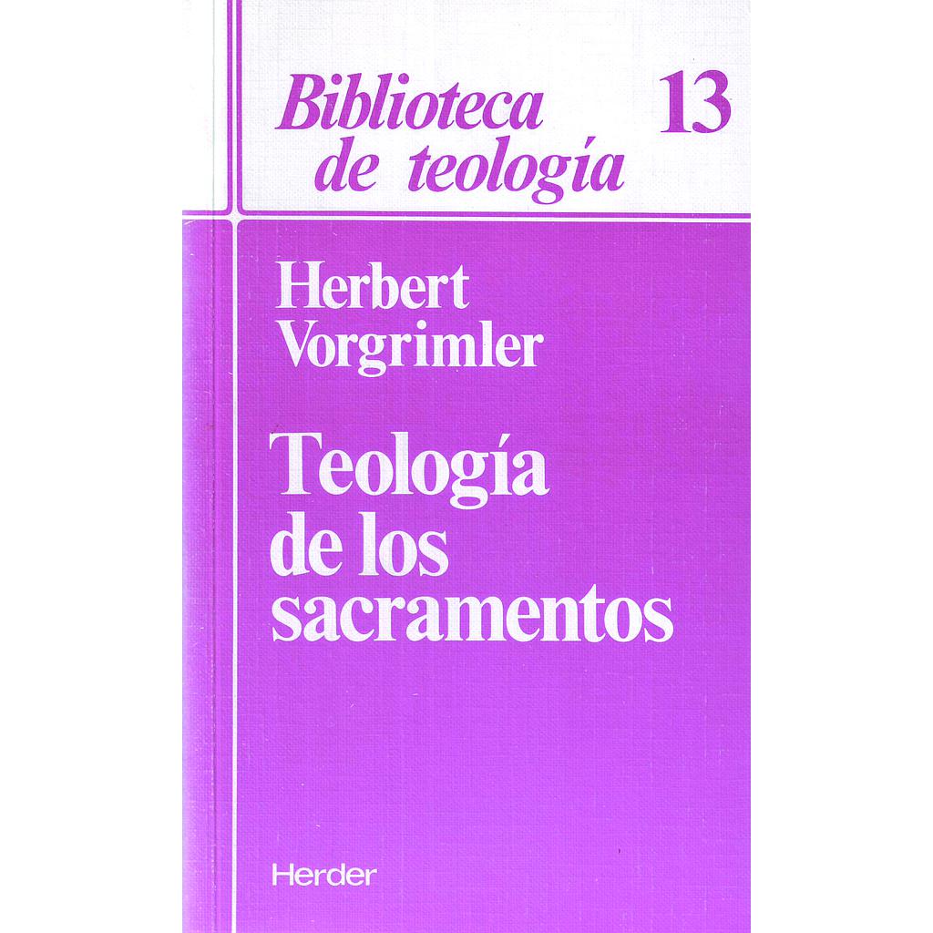 Teología de los sacramentos