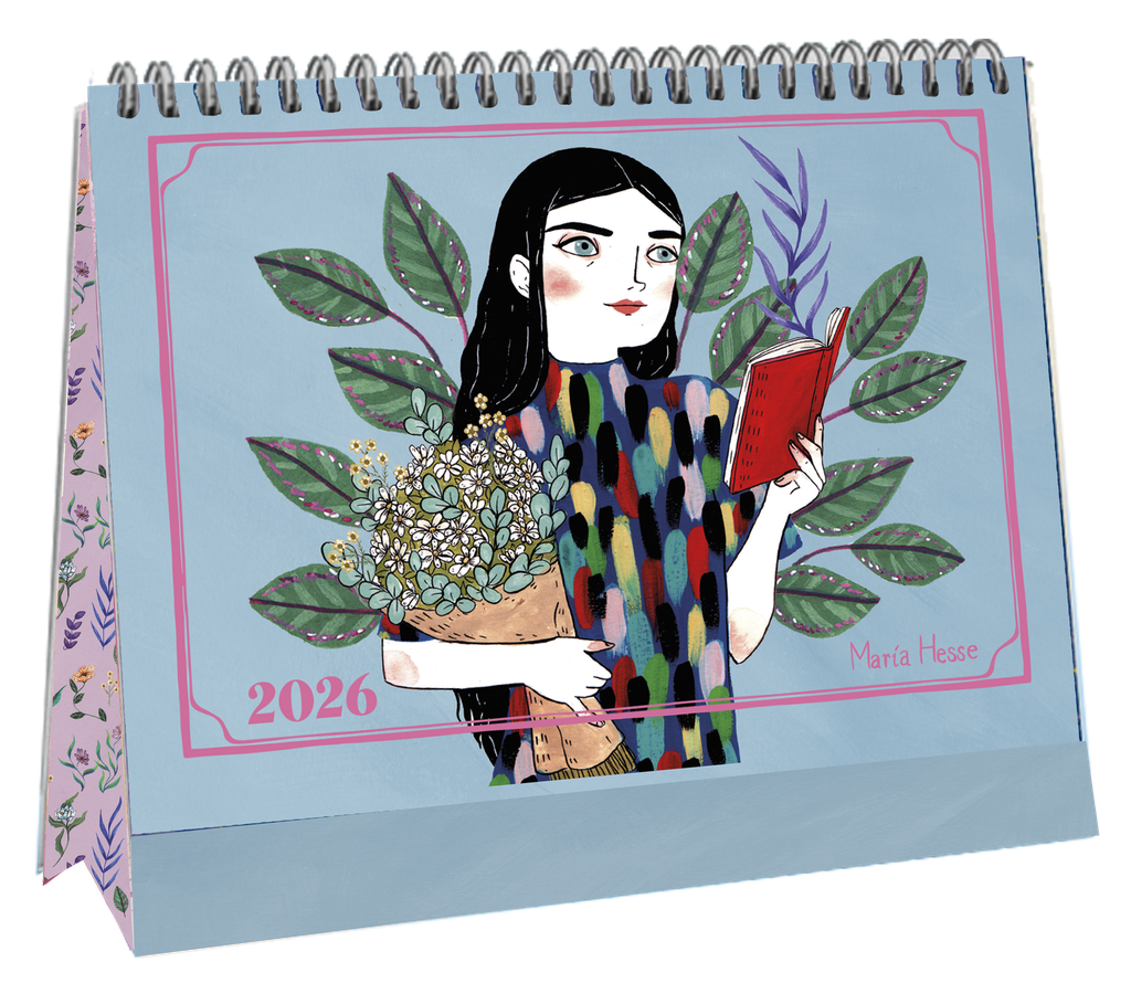 Calendario de mesa 2026 María Hesse