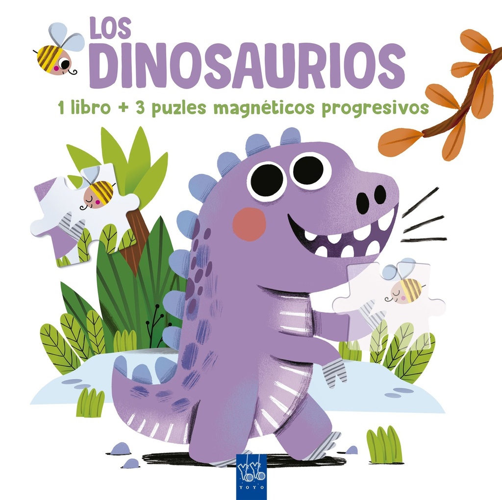 Lee y juega con puzles magnéticos. Los dinosaurios