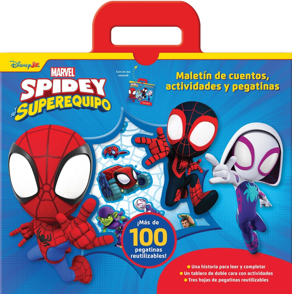 Spidey y su superequipo. Maletín de cuentos, actividades y pegatinas