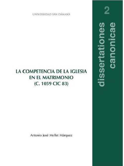 La competencia de la Iglesia en el matrimonio (c. 1059 cic 83)