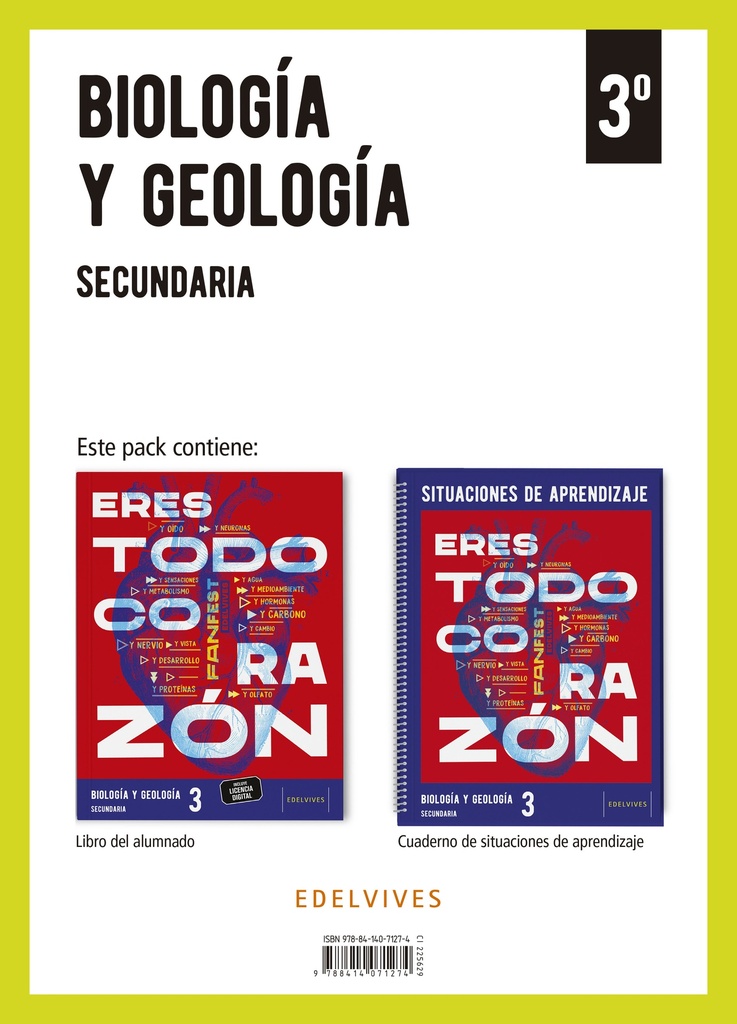 Proyecto: FanFest. Biología y Geología 3 Secundaria. Libro del alumnado + Cuaderno