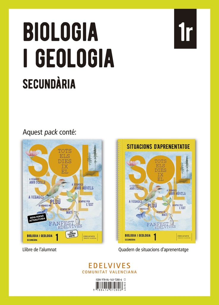 Projecte: FanFest. Biologia i Geologia 1 Secundària. Llibre de l'alumnat + Quadern