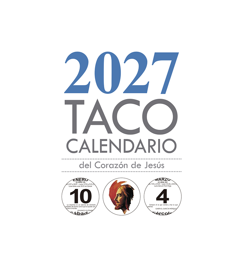 Taco Calendario del Corazón de Jesús - Mesa Sgdo. Corazón - 2027