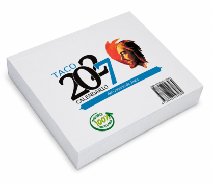 Taco Calendario del Corazón de Jesús - Notas con imán - 2027