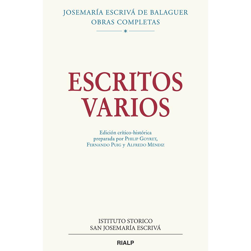 Escritos varios (1927-1974)