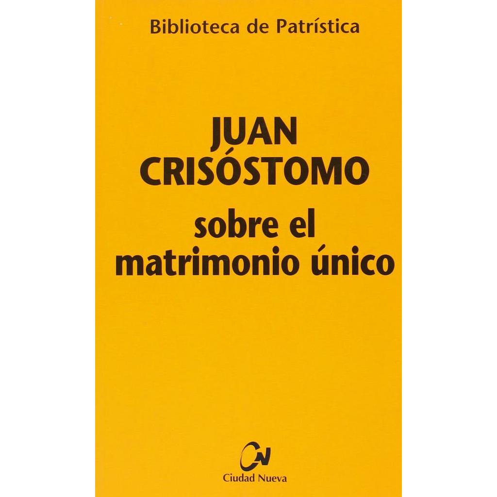 Sobre el matrimonio único