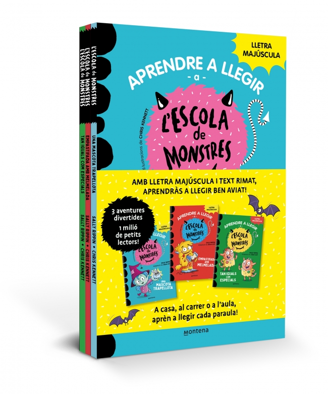 Aprendre a llegir a l'Escola de Monstres - Pack amb els llibres 1, 2 i 3