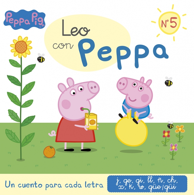 Peppa Pig. Lectoescritura - Leo con Peppa. Un cuento para cada letra: j, ge, gi, ll, ñ, ch, x, k, w, güe-güi