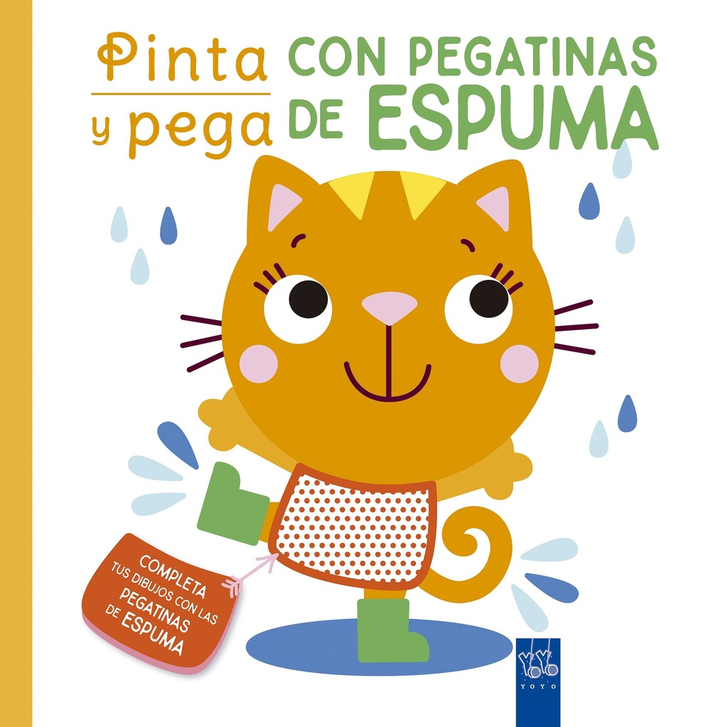 Pinta y pega con pegatinas de espuma. Naranja