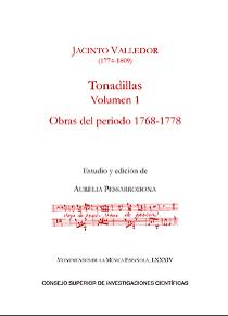 Tonadillas Vol. I Obras del periodo 1768-1778