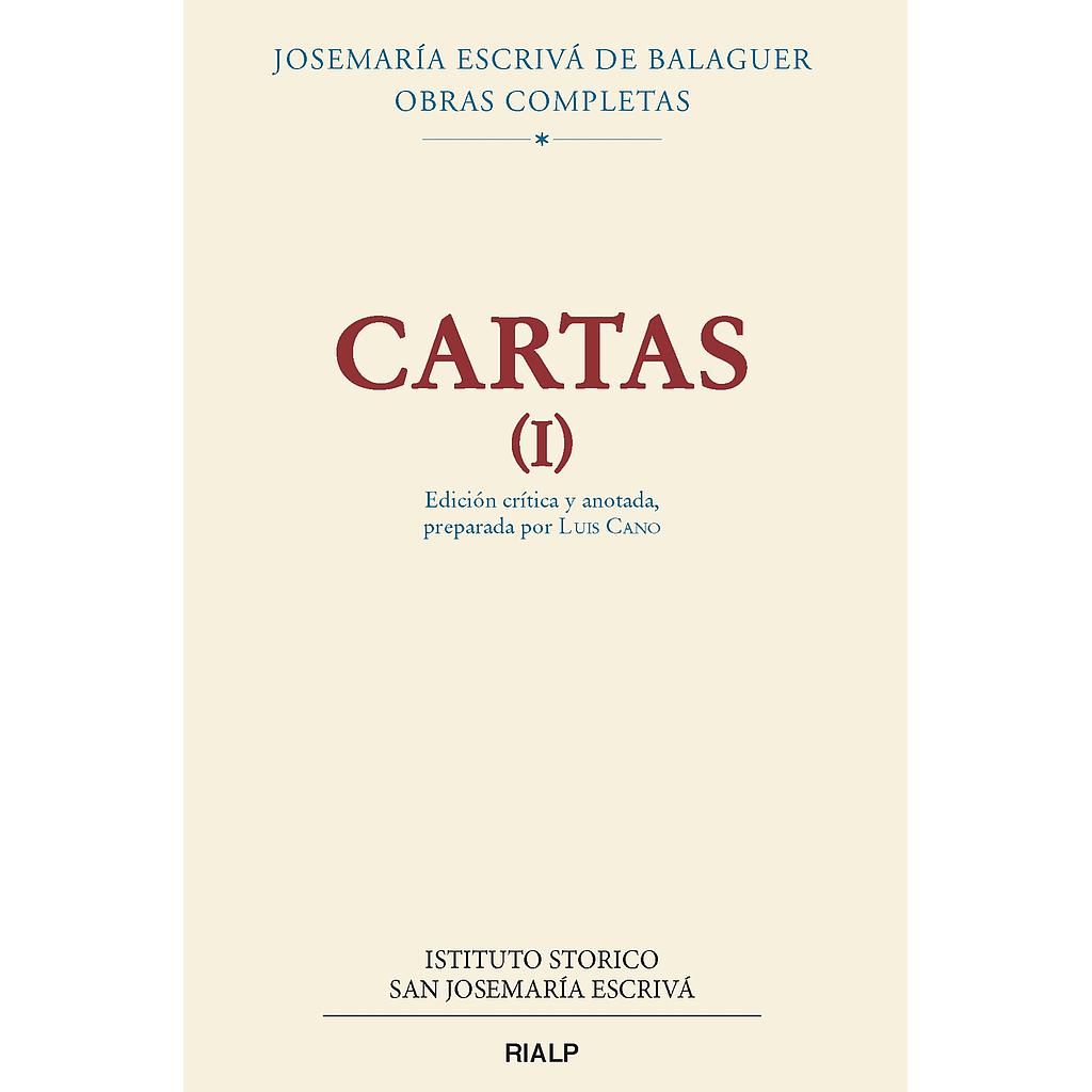 Cartas I (edición crítico-histórica). Rústica