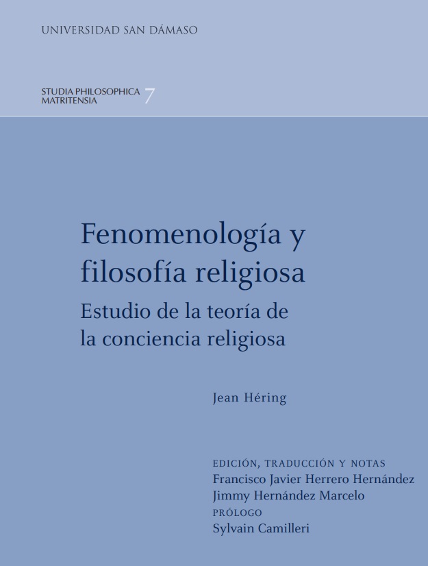 Fenomenología y filosofía religiosa