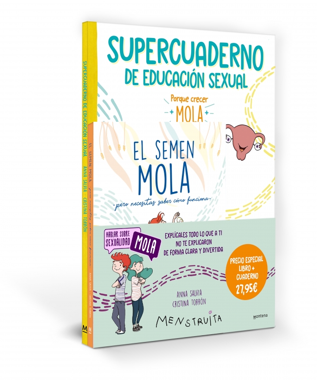 Pack Aprende con Menstruita (El semen mola + Supercuaderno de educación sexual)