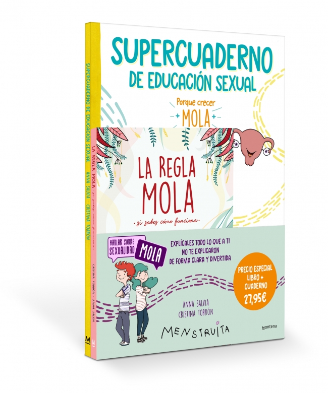 Pack Aprende con Menstruita (La regla mola + Supercuaderno de educación sexual)