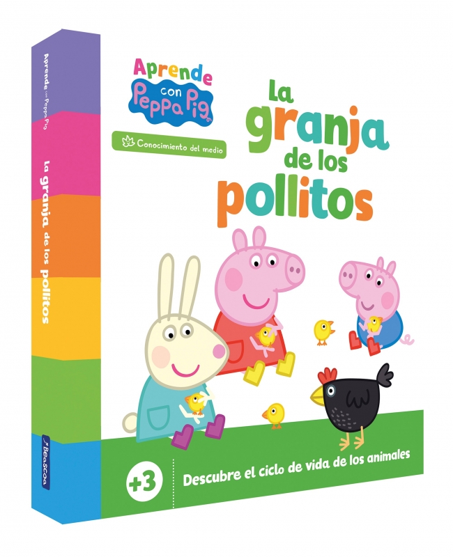 Peppa Pig. Libro de cartón - Aprende Conocimiento del medio con Peppa Pig. La granja de los pollitos (+3 años)