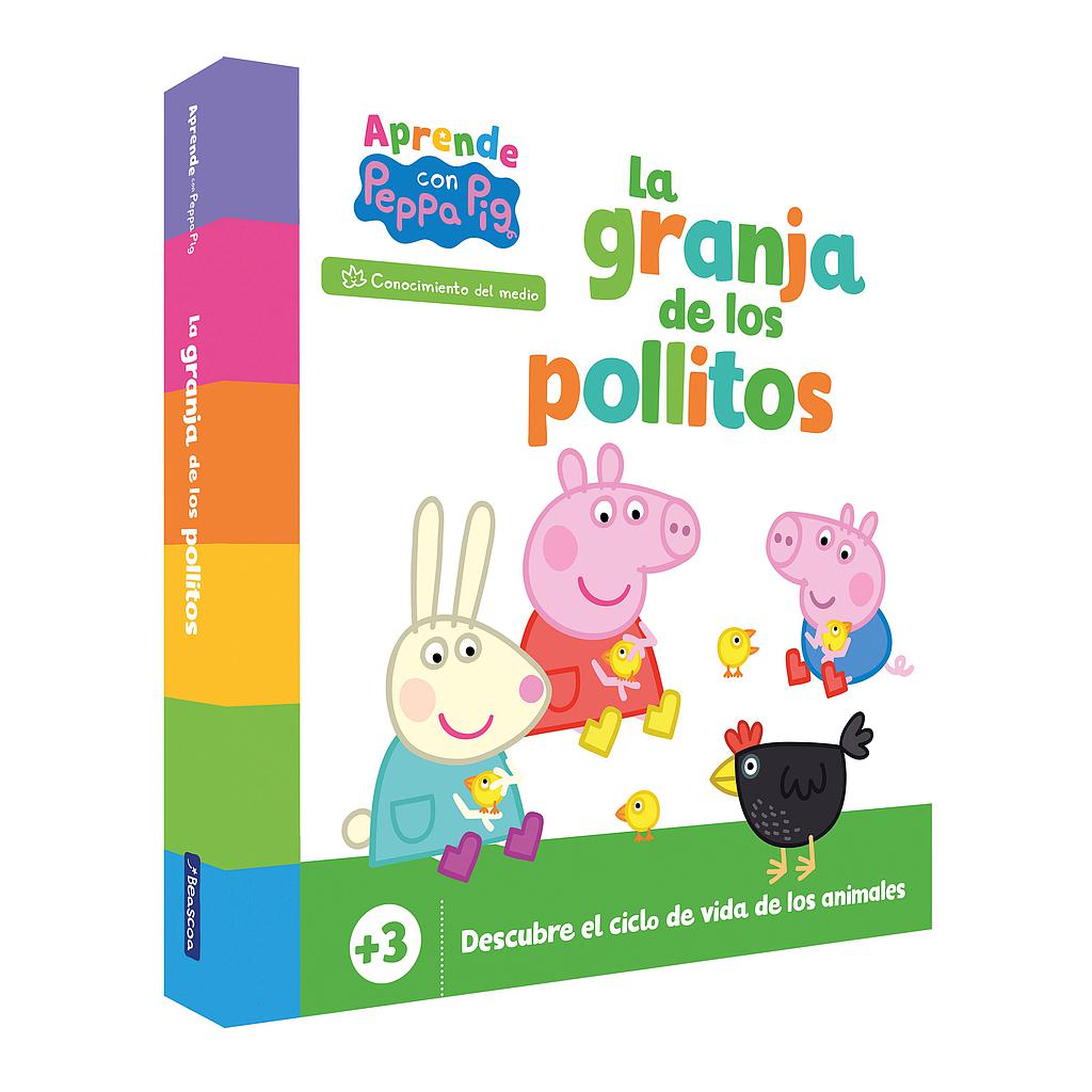 Peppa Pig. Libro de cartón - Aprende Conocimiento del medio con Peppa Pig. La granja de los pollitos (+3 años)