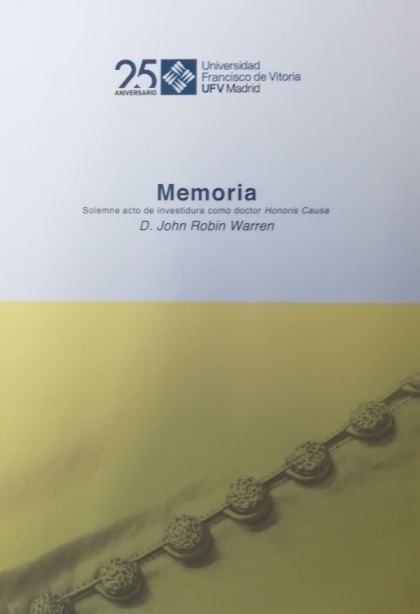 John Robin Warren. Memoria solemne de acto de investidura como doctor honoris causa