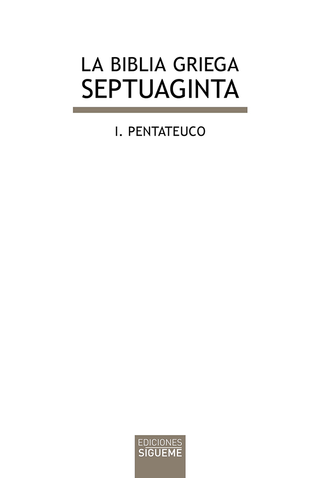 La Biblia griega: I. Pentateuco