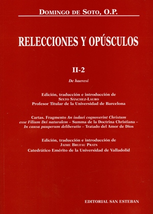 Relecciones y Opúsculos II-2