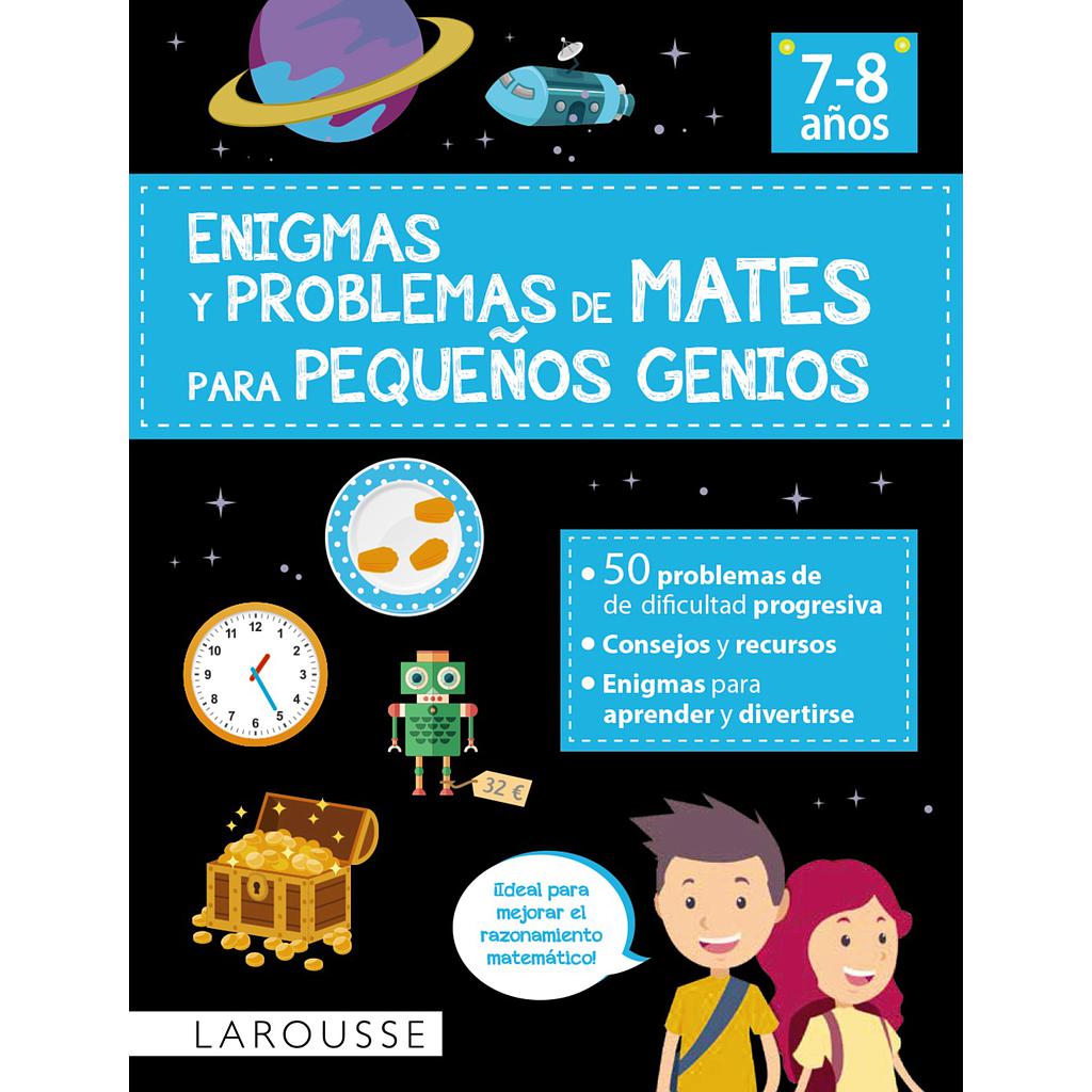 Enigmas y problemas de mates para pequeños genios (7-8 años)