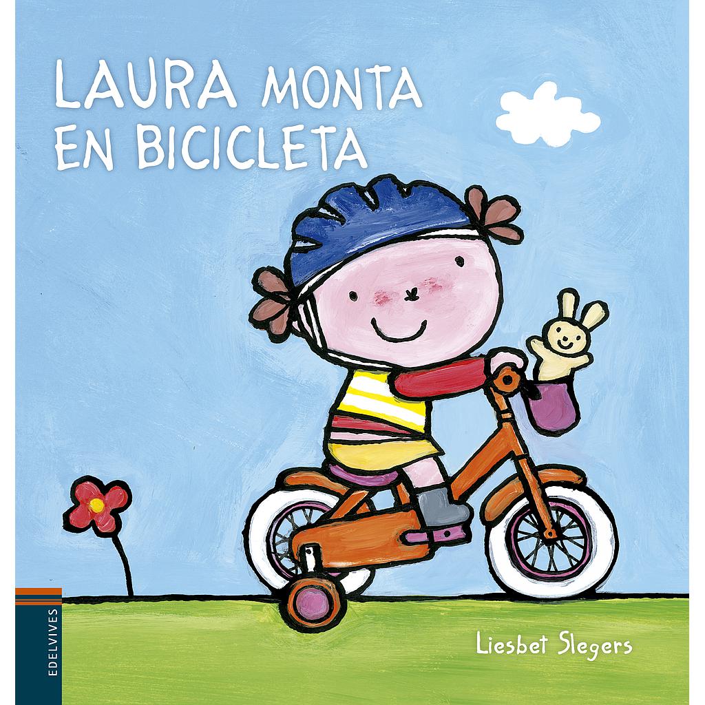 Laura monta en bicicleta