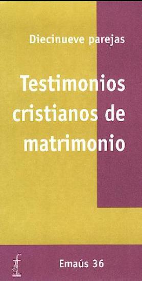 Testimonios cristianos de matrimonio